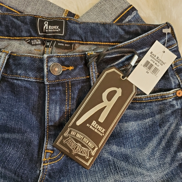 **Rock Revival Sz 26 Easy Capri Jeans - Picture 5 of 8